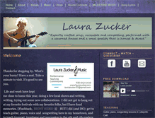 Tablet Screenshot of laurazucker.com